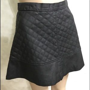 NWOT TCEC Faux Leather Flip Skirt